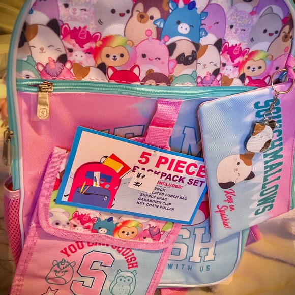 New with tags, Squishmallow Backpack - 5 piece. $45 MSRP - Picture 3 of 9